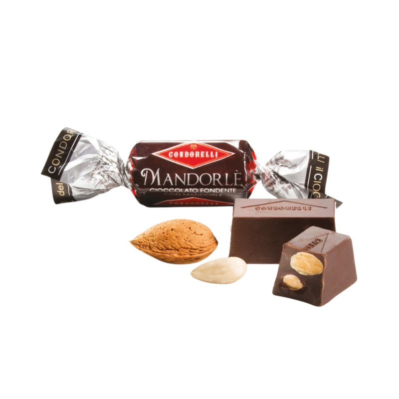 Cioccolato Condorelli - Mandorle' - Praline Fondente con Mandorle Tostate - Busta 1000 g 