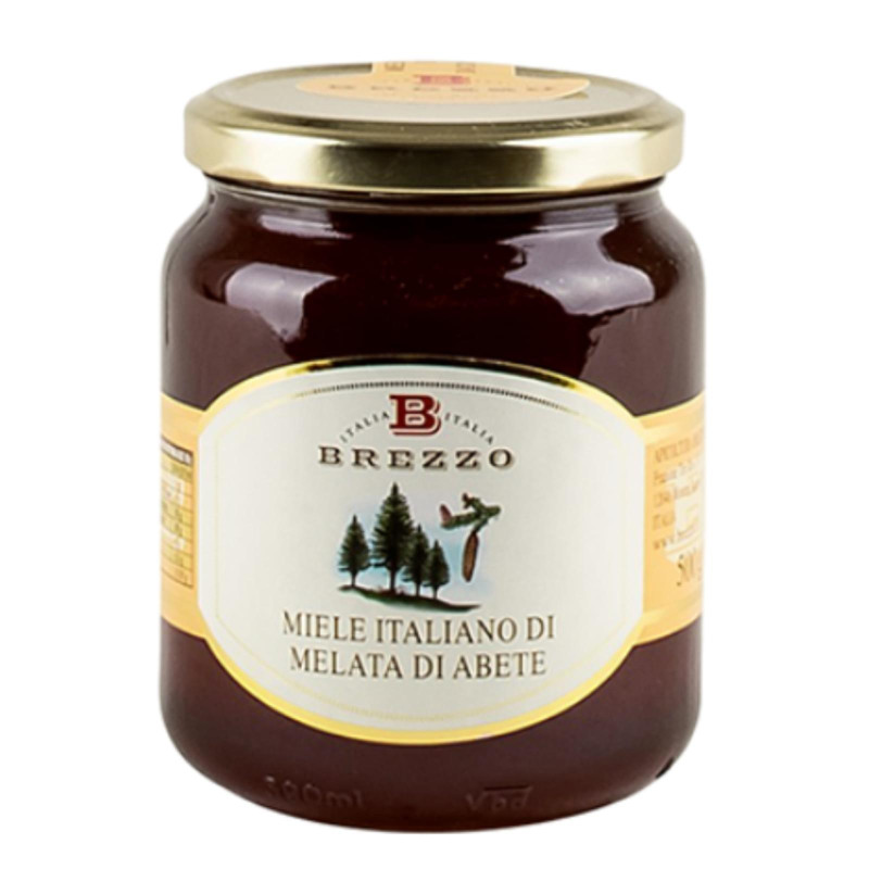 Miele Brezzo - Miele Di Melata di Abete - Vasetto da 500 g