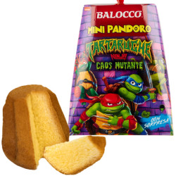 Mini Pandoro Balocco - Tartarughe - Con Sorpresa - 80 g