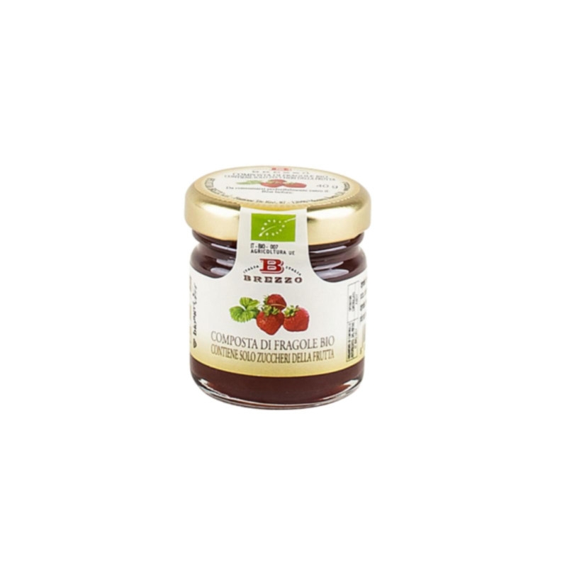 Composta Biologica Brezzo - Mignon Fragole - 20 Vasetti Mini da 40 g