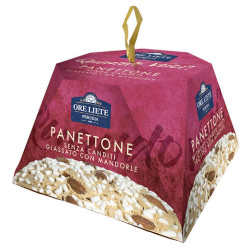 Panettone Ore Liete Perugia - Senza Canditi Glassato con Mandore -...