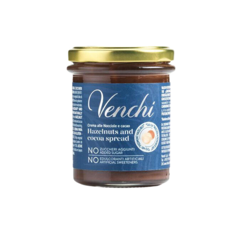 Crema Spalmabile Venchi - Nocciole - NO Zuccheri Aggiunti - 200 g