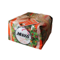 Panettone Crema Arancia e Gocce - Muzzi - Incartato a Mano - 1 Kg