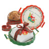 Panettone Flamigni - Classico - Su Vassoio Legno Merry Christmas - 750 g