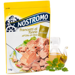 Trancetti di Tonno all'olio d'oliva - Nostromo - Busta 1 Kg