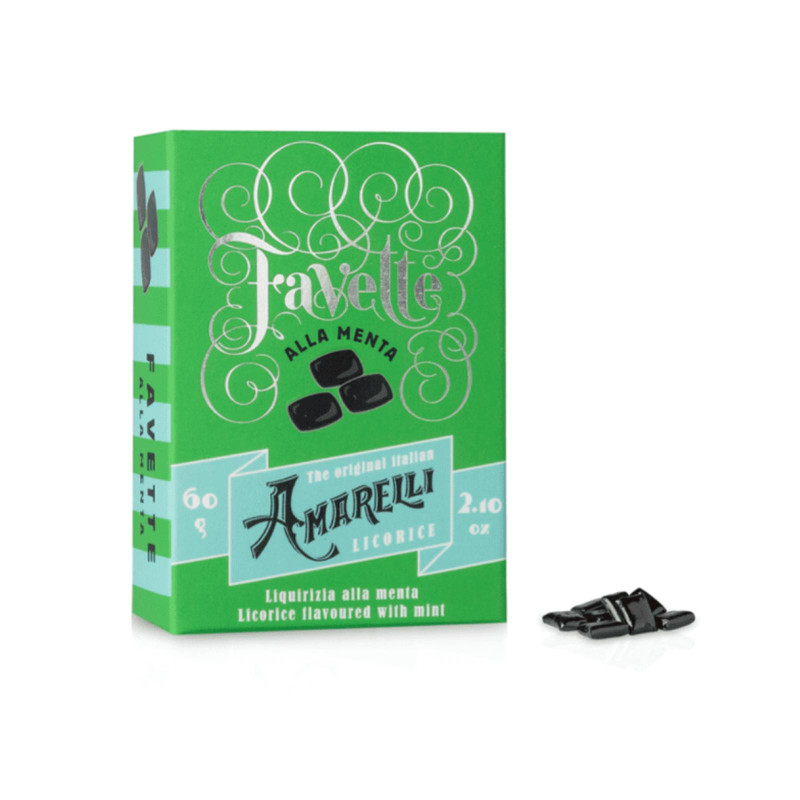 Liquirizia - Amarelli - Favette alla menta - 60 g