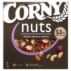 Barrette di Cereali - Corny - Nuts - Frutta Secca e Uvetta - 4...