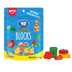 Caramelle Gommose - Amos - Gummy Blocks - 198 g