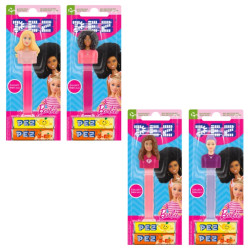 Caramelle Pez - Barbie - Caramelle alla Frutta - 12 Blister da 17 g