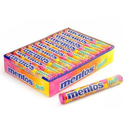 Caramelle Mentos Roll - Frutta - 20 Pacchetti da 38 gr