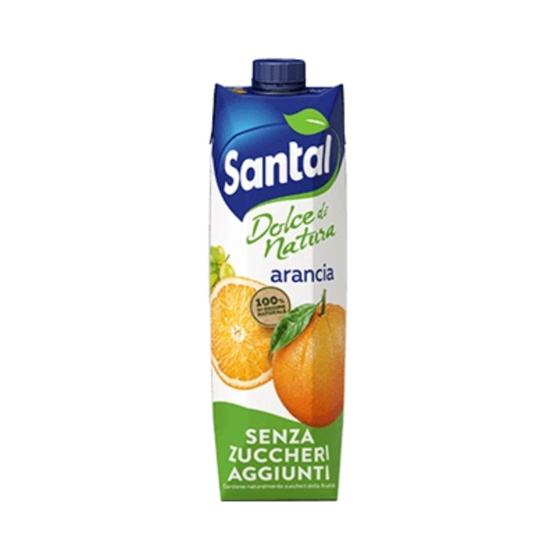 Succo di Frutta - Santal - Arancia Senza Zuccheri Aggiunti - Brick da 1000 ml