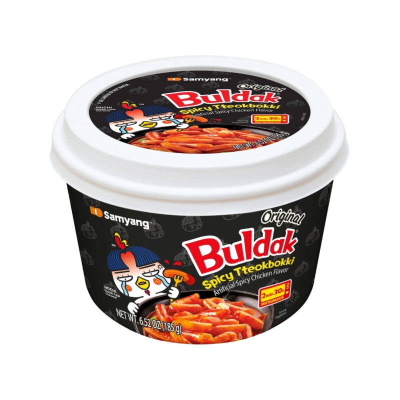 Spicy Tteokbokki - Buldak - Samyang - Topokki al Gusto di Pollo - Piccante - 185 g