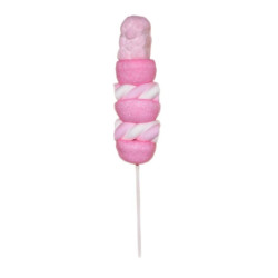 Marshmallow Biribao - Spiedini - Mallow - Bianco e Rosa - 24 x 50 g