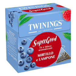 Te' Twinings - SuperGood - Mirtillo e Lampone - 20 Filtri