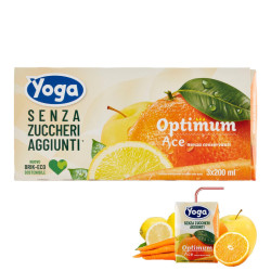 8 Confezioni Succo di Frutta Yoga - Optimum -Ace  - Senza Zuccheri...