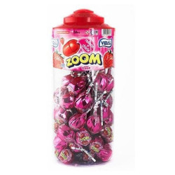 Lecca Lecca - Zoom - Gusto Fragola - Ripieno Bubble Gum - Vidal -...