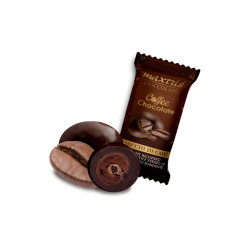 Cioccolatini Maxtris - Chicchi di Caffè Ricoperto Cioccolato Fondente - Busta 1 kg (350pz)