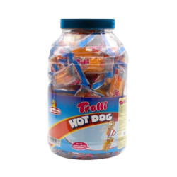 Mini Hot Dog - Gommosi - Trolli - Barattolo 60 pz