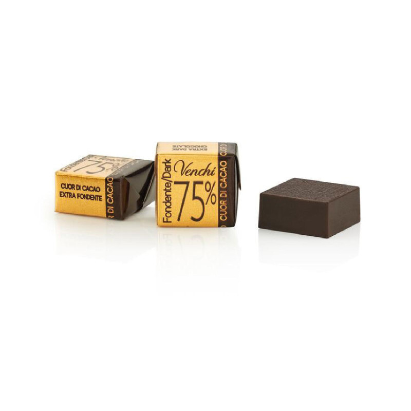 Cioccolatini Venchi - Cubotto Cioccolato Extra Fondente 75% - 1 Kg
