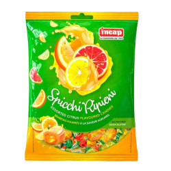 Caramelle Dure - Incap - Spicchi Ripieni - Arancia e Limone - 200 g