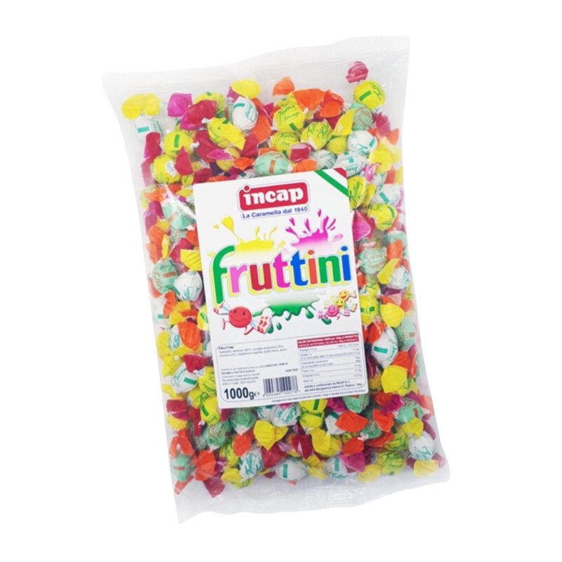 Caramelle Dure - Incap - Fruttini - Gusti Assortiti - Busta da 1 Kg