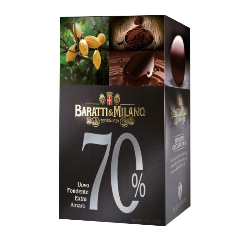 Uovo Pasqua Baratti & Milano - Uovo Fondente 70% - 300 g