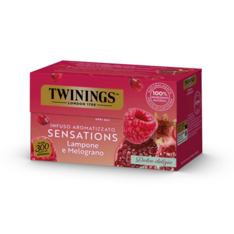 Te' Twinings - Infusi - Lampone e Melograno - 20 Filtri