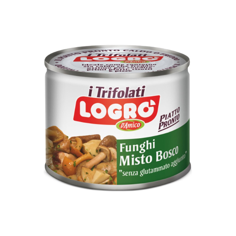 Funghi Misto Bosco Trifolati - D'Amico Logro' - Lattina da 180 gr