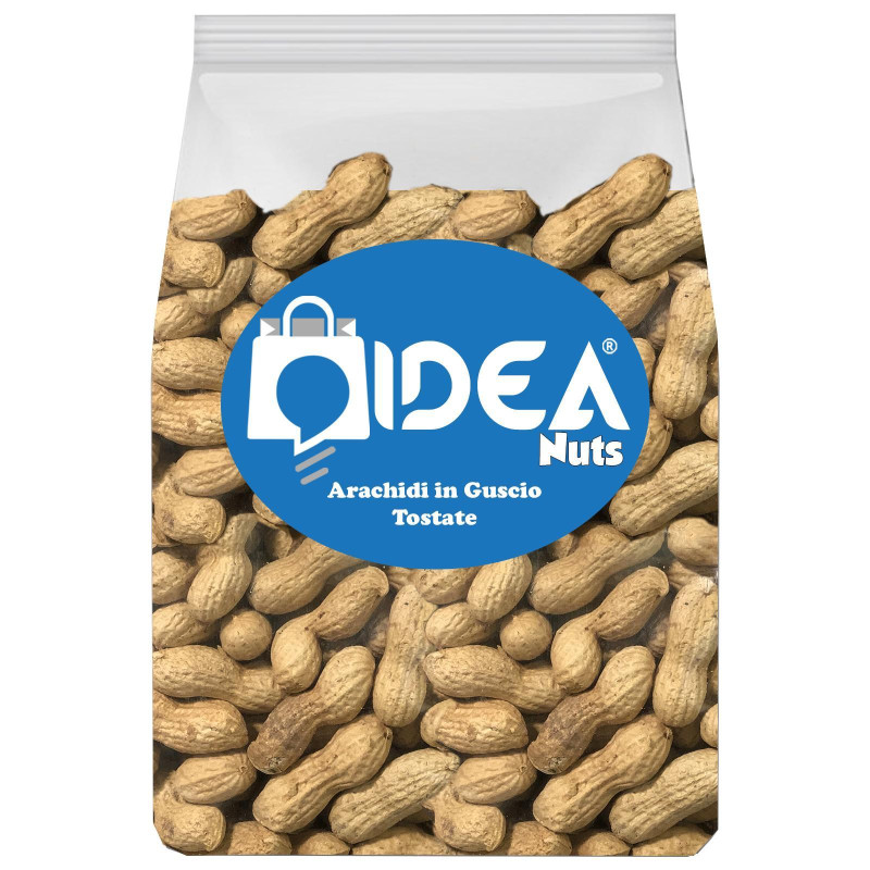 Arachidi in Guscio Tostati - Idea Nuts - Busta da 500g