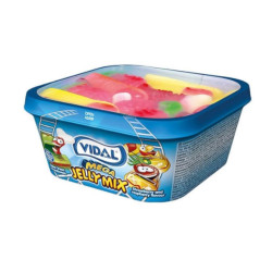 Caramelle Gommose - Mega Jelly Mix Lucido - Vidal - Vaschetta da 180 g