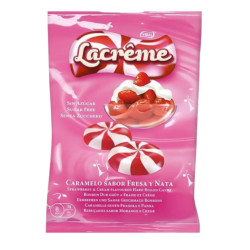 Caramelle Toffee - La Crême Caramelle Dure Fragola e Panna - Vidal - Busta da 300 pz
