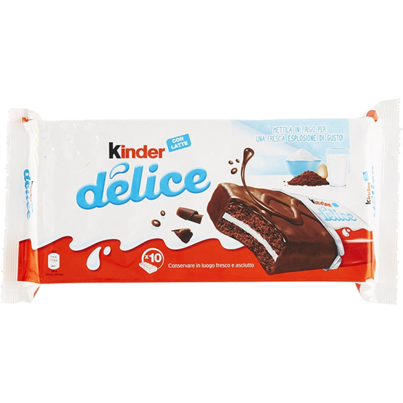 Kinder Delice Cacao - 10 Merendine - Pacco da 390 gr