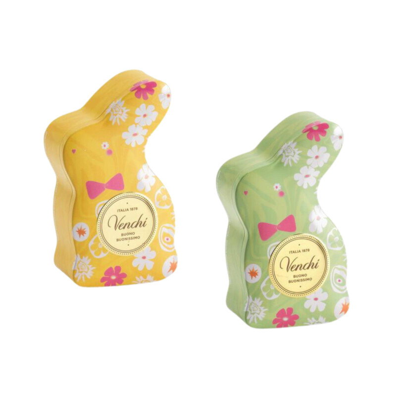 Ovetti Cioccolato Venchi - Covetto Ciuffo - Coniglietto in Latta - Assortiti - 66 g