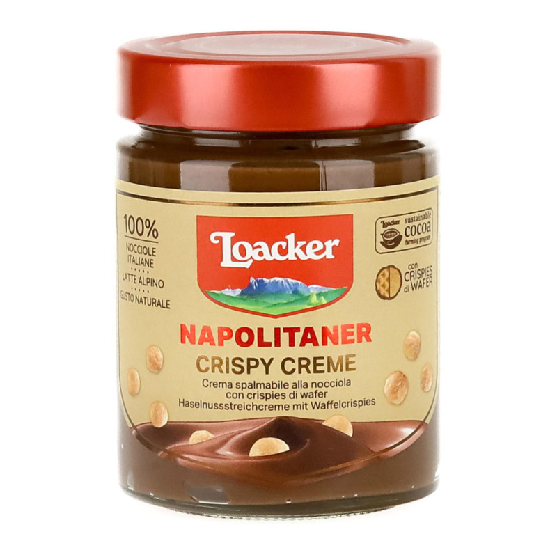 Crema Spalmabile Loacker - Napolitaner Crispy Creme - Nocciola - Barattolo da 270 g