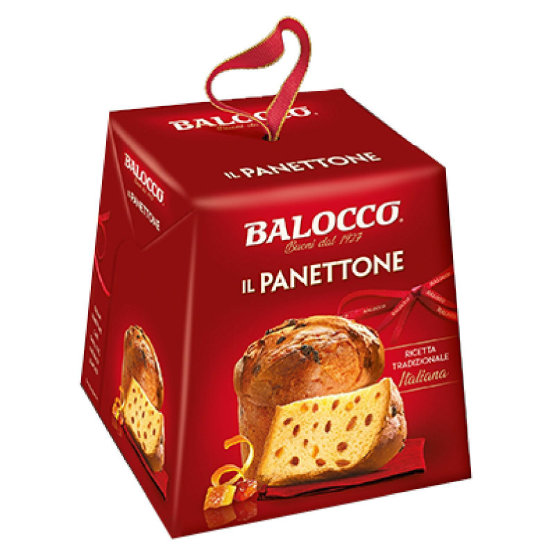 Mini Panettone Balocco - Classico con Canditi e Uvetta - 32 x 90 g