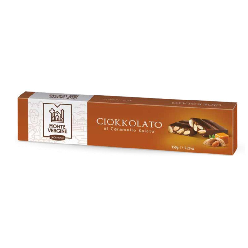 Torrone Di Gennaro - Ciokkolato - Cioccolato con Caramello Salato - 150 g