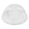Coperchi in Plastica Cupola con Foro Pet - Colore Trasparente - 50 Pz - 90mm 