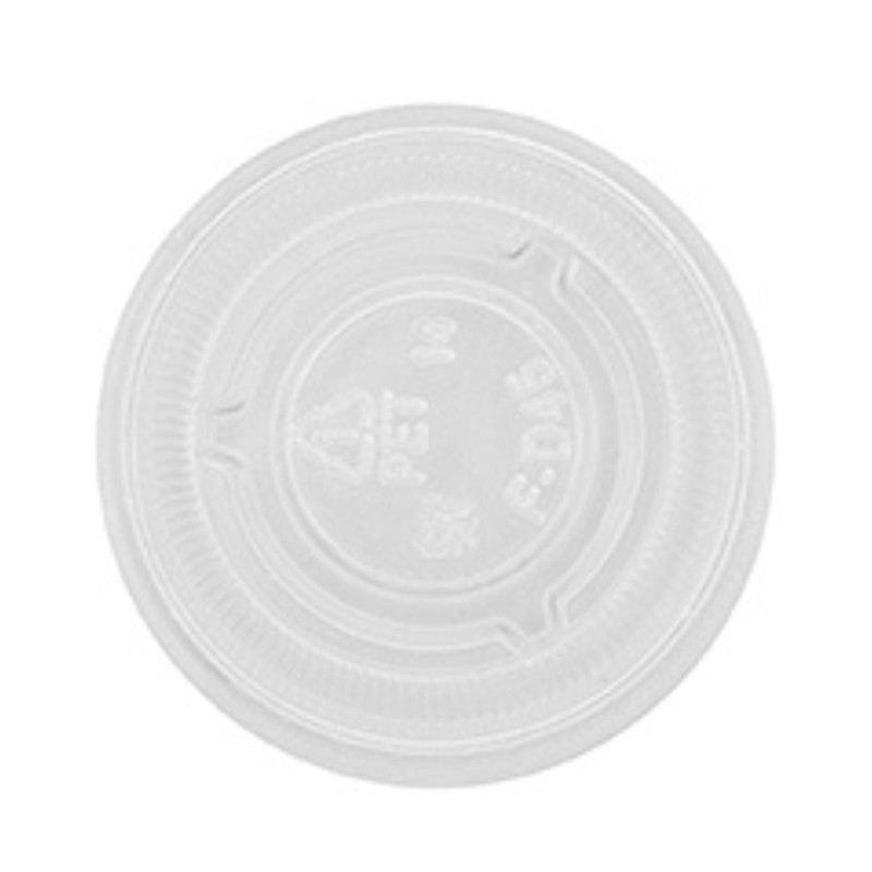 Coperchi in Plastica Pet - Colore Trasparente - 50 Pz - 45 mm 