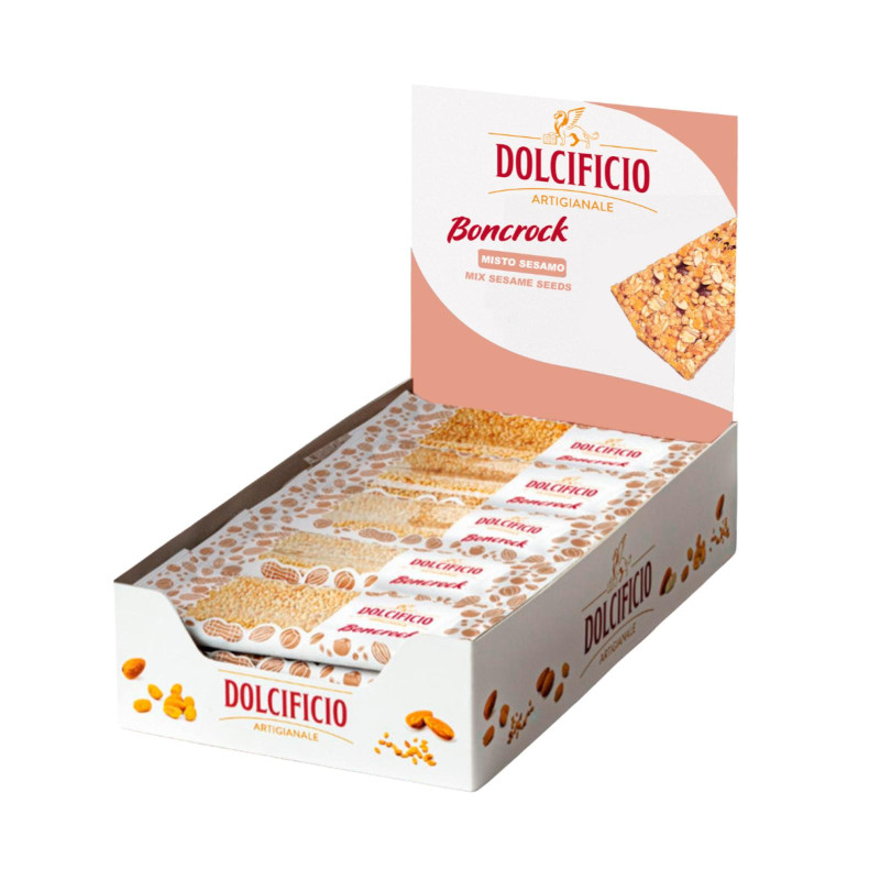 Barretta Misto Sesamo - Dolcificio Veneto - Sesamo Riso Soffiato Arachidi - 25 x 35 g