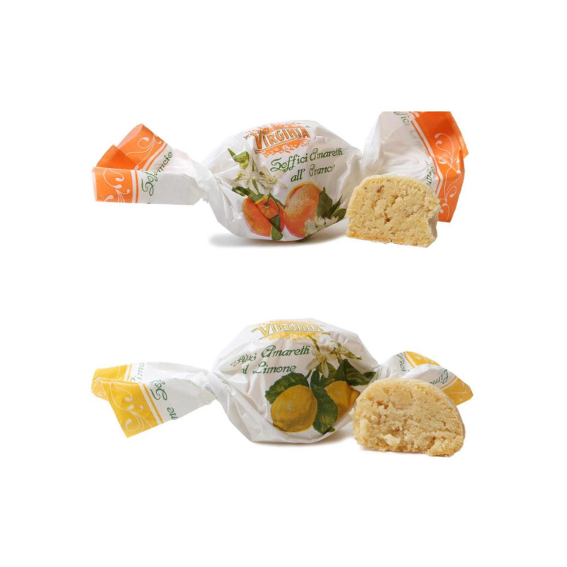 Amaretti Morbidi - Amaretti Virginia - Agrumi Assortiti - Busta da 1 Kg