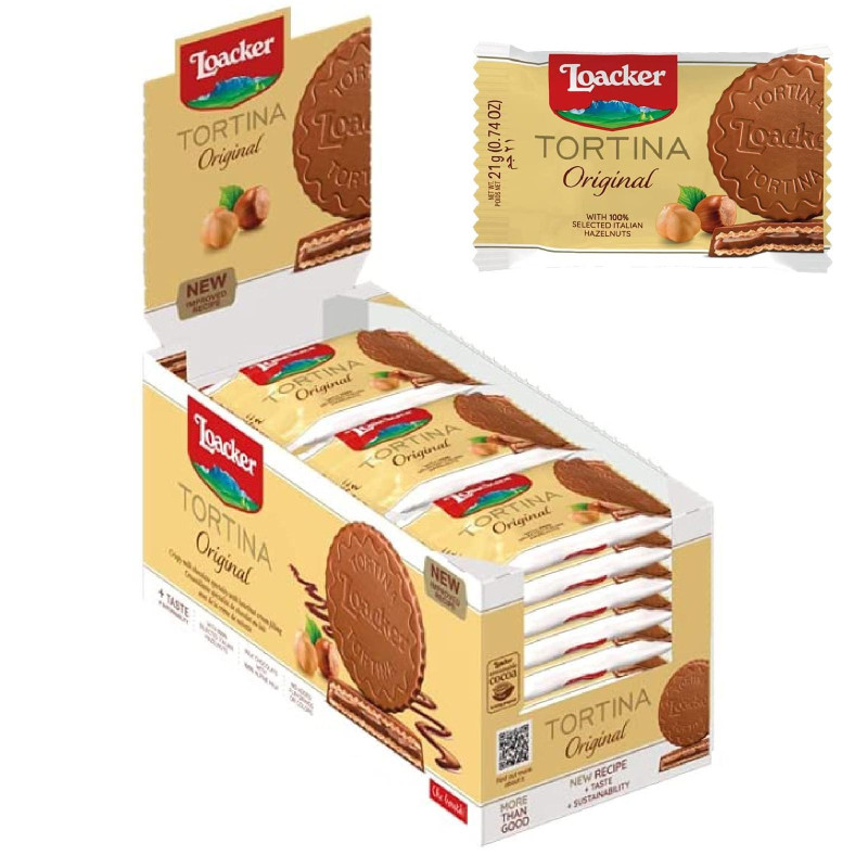 Biscotti Loacker Gran Pasticceria - La Tortina Original - Expo 24 Pezzi da 21 gr