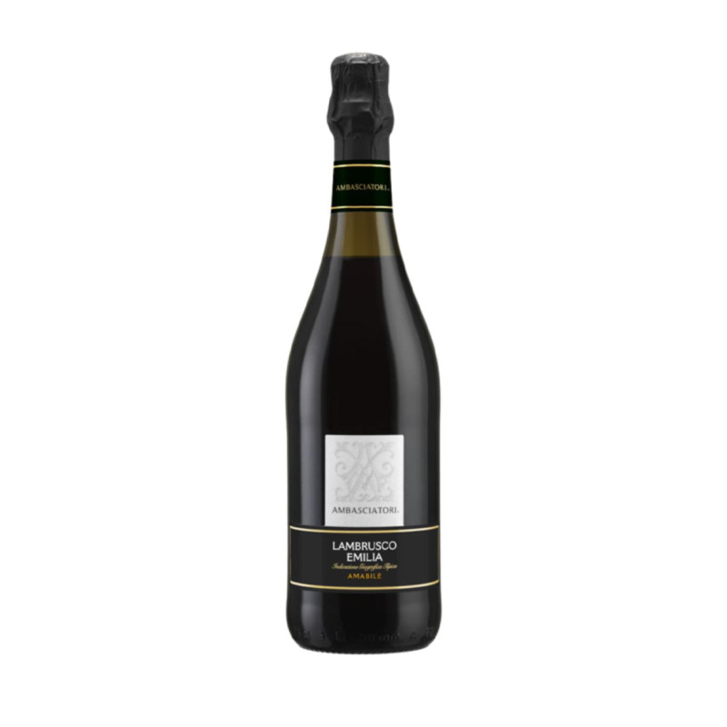 Vino Rosso Frizzante - Ambasciatori - Lambrusco Emilia IGT - 75 cl