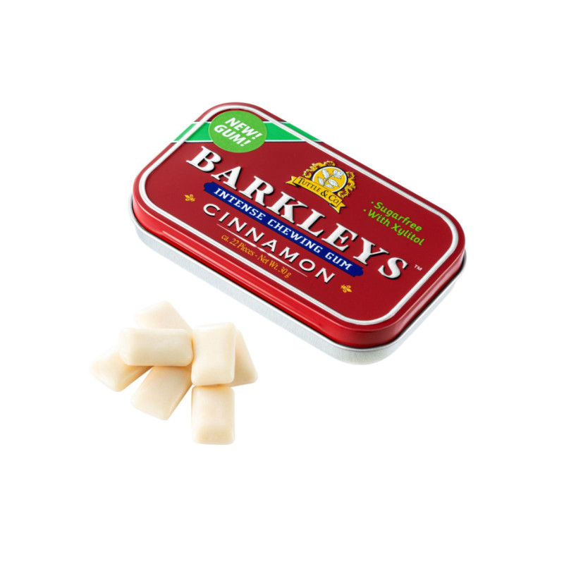 Gomme da Masticare Alla Cannella - Barkleys Cinnamon - Tuttle & Co. - Latta - 9 x 30 g