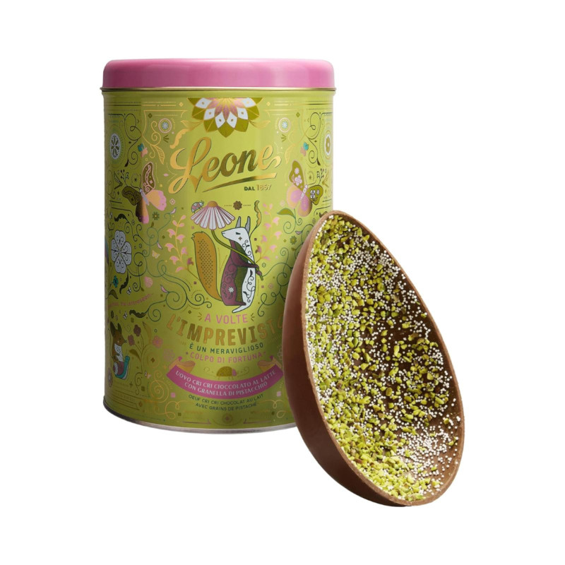 Cilindro Uovo Leone - Cri Cri al Pistacchio  - 350 g