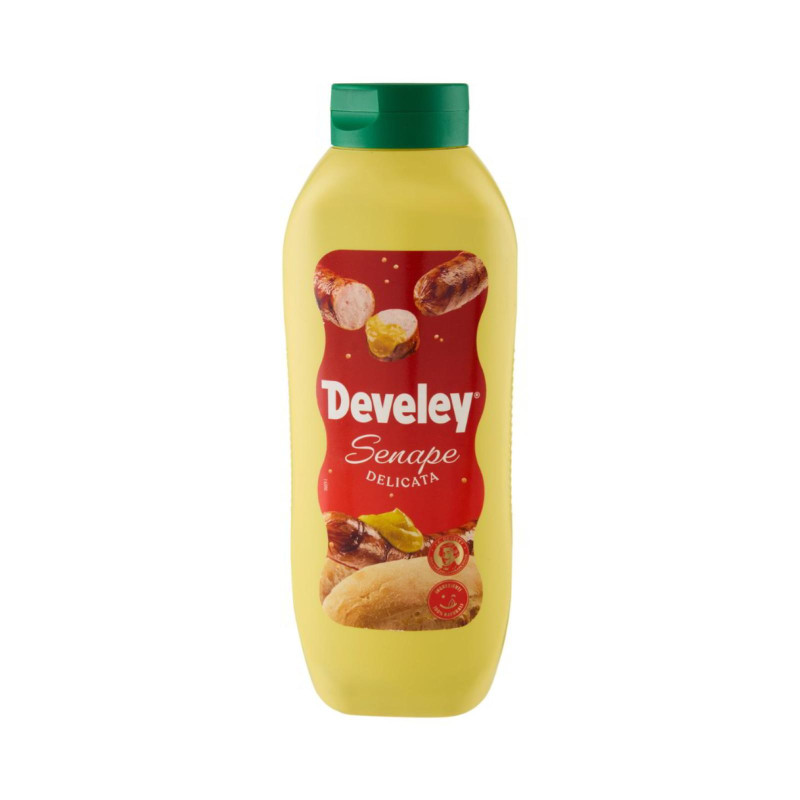 Salsa Senape - Develey - Senape Delicata - Bottiglia Squeeze - 875 ml