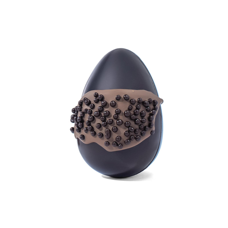 Uovo Cioccolato Bodrato - Cioccolato Fondente Con Croccanti Sfere - 130 g