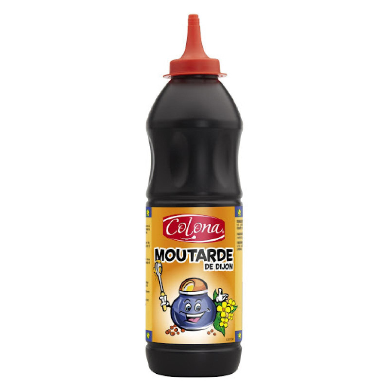 Salsa Mostarda di Digione - Colona - Moutarde de Dijon  Sauce - Bottiglia GM- 12 da 850 g