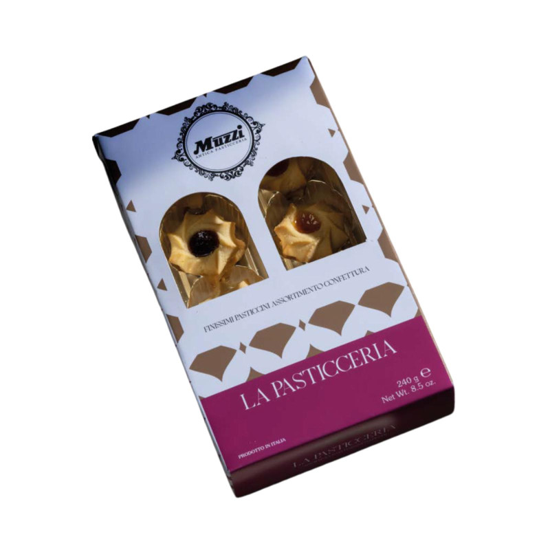Biscotti Muzzi - Biscotti Assortiti alle Confetture - Le Bifore - 240 g