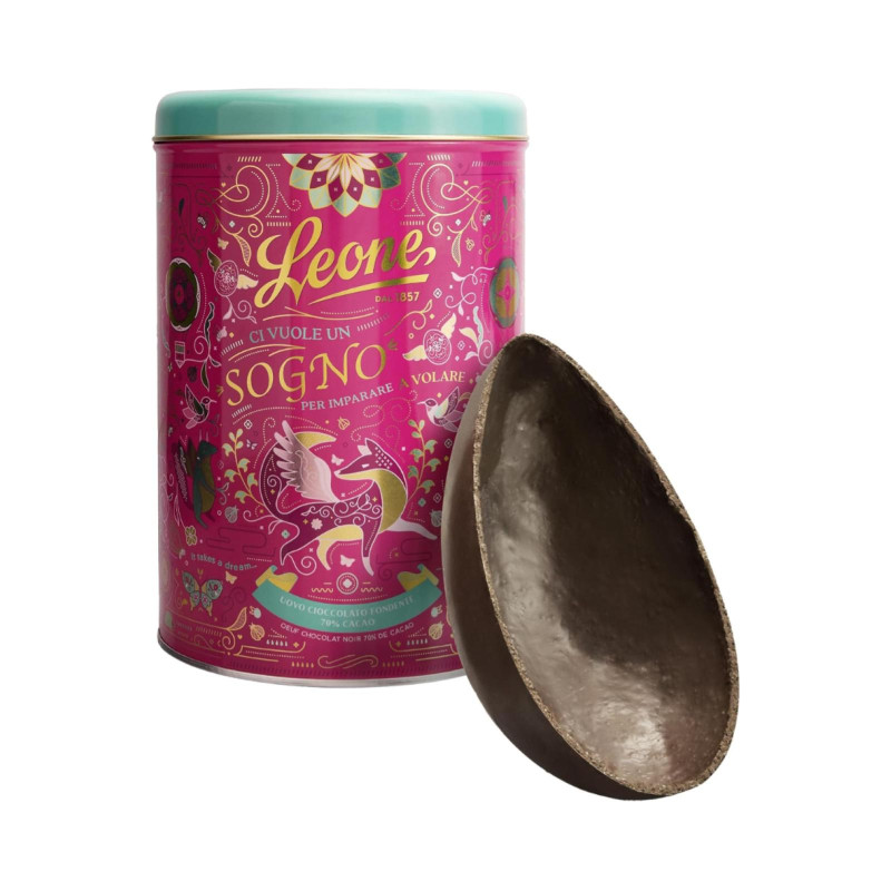 Cilindro Uovo Leone - Cioccolato Fondente 70% - 300 g