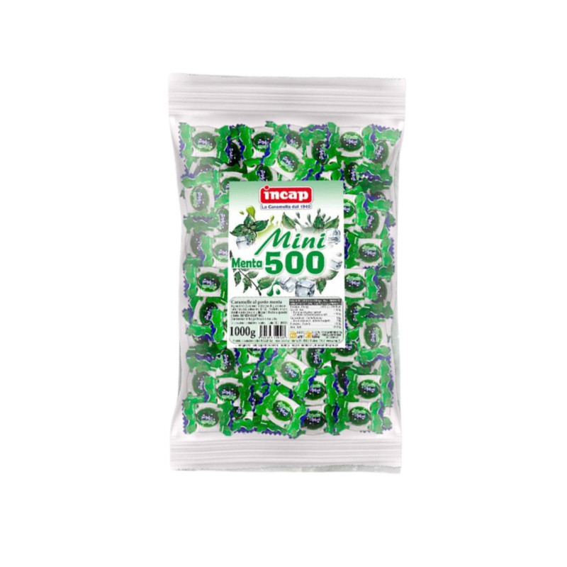 Caramelle Mini Dure - Incap - Mini Menta - Busta da 1 Kg